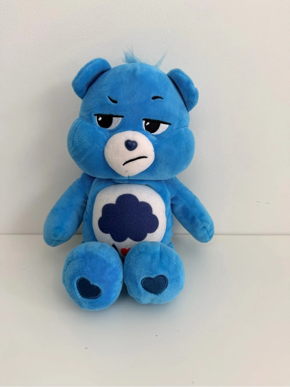 Care Bears Grumpy Bear Plush 14” Blue Stuffed Animal 2021 Basic Fun Soft Toy